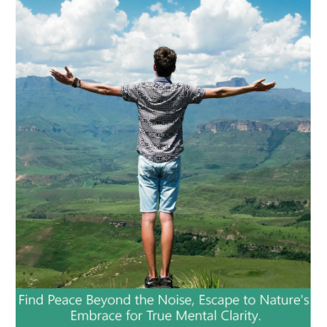 Find Peace Beyond the Noise, Escape to Nature's Embrace for True Mental Clarity